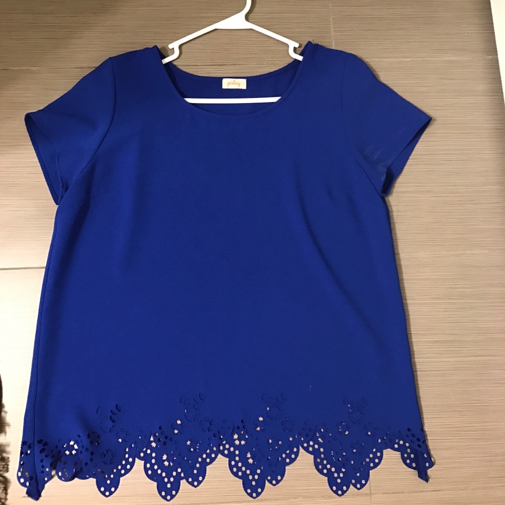 Laser cut trim shirt