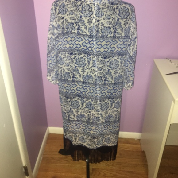 Blue and white cardigan - Picture 2 of 2