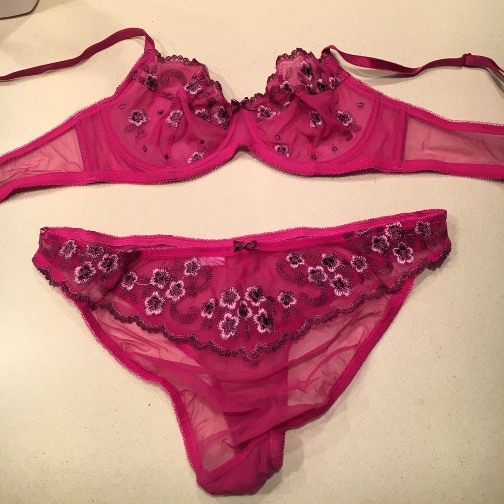 Pink Bra and panty set or individual
