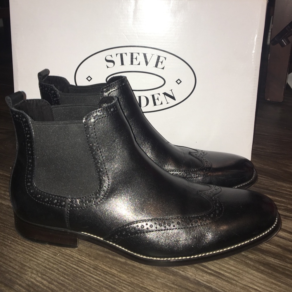 🔥 Steve Madden 🔥 Mens Black Chelsea Boot