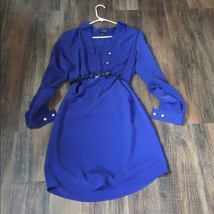 True blue shirt dress
