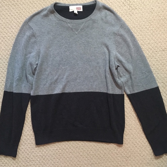 1901 Other - SALE! EUC Black & Gray Color Block 1901 Sweater