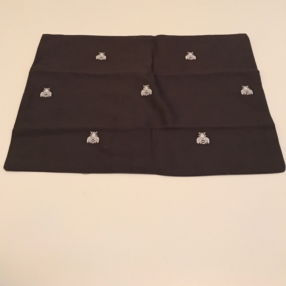 Bee embroidered boudoir sham