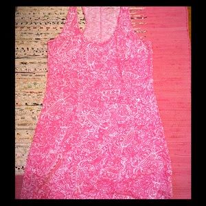 LillyPulitzer HottyPink Get CrackinRacerback Dress