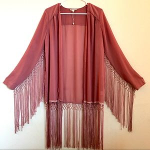 Fringes Kimono