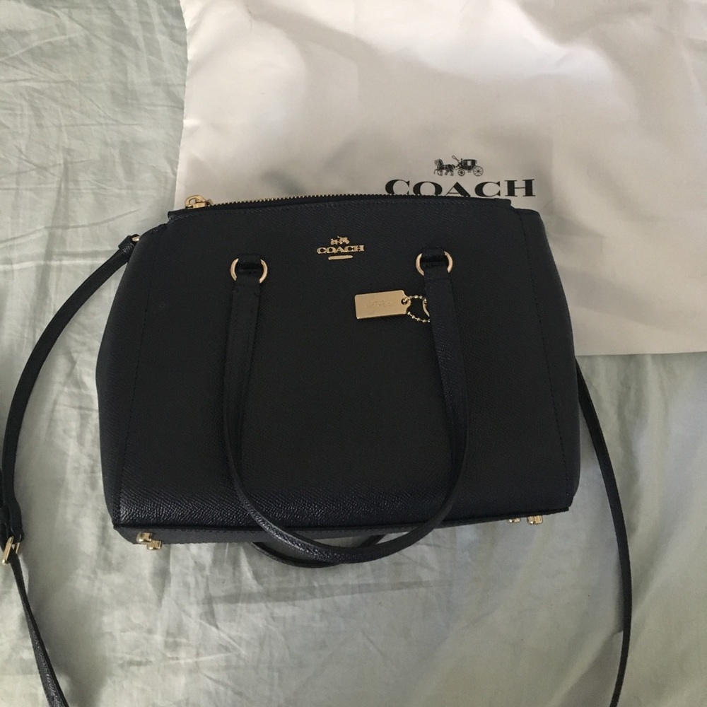 Navy coach bag