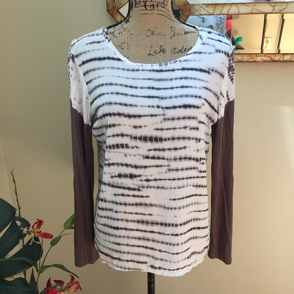 INC International Concepts Tops - 👒INC tie-dye BOHO hi-lo appeal long sleeve blouse