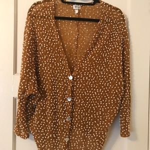 Funky Cardigan with Cotton Detail