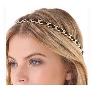 authentic Juicy Couture leather chain headband