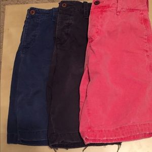 3 pairs of Hollister shorts size 28
