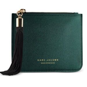 MARC JACOBS DECADENCE Green Satin Makeup Clutch