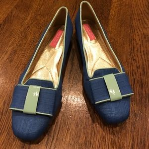 Isaac Mizrahi never worn blue flats