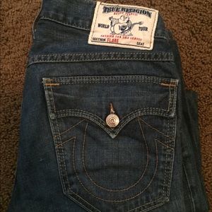 True Religion 31 Big Boyfriend Pocket Jeans