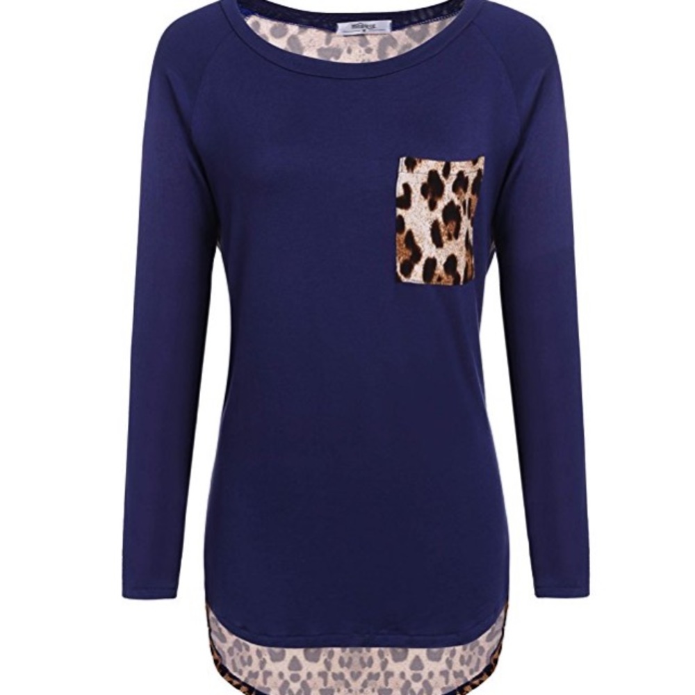 BLACK Leopard Blouse