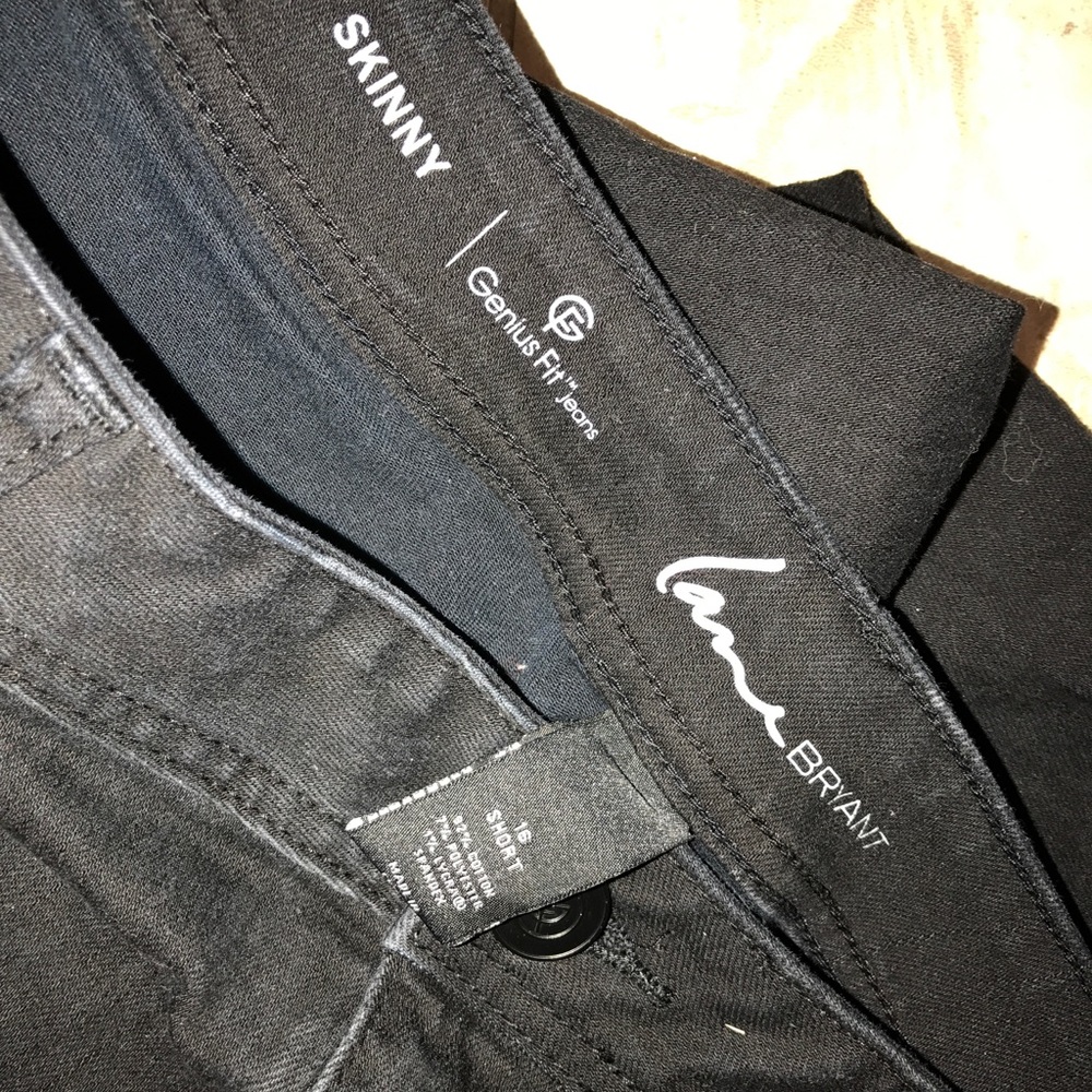 Lane Bryant black skinny jeans size 16