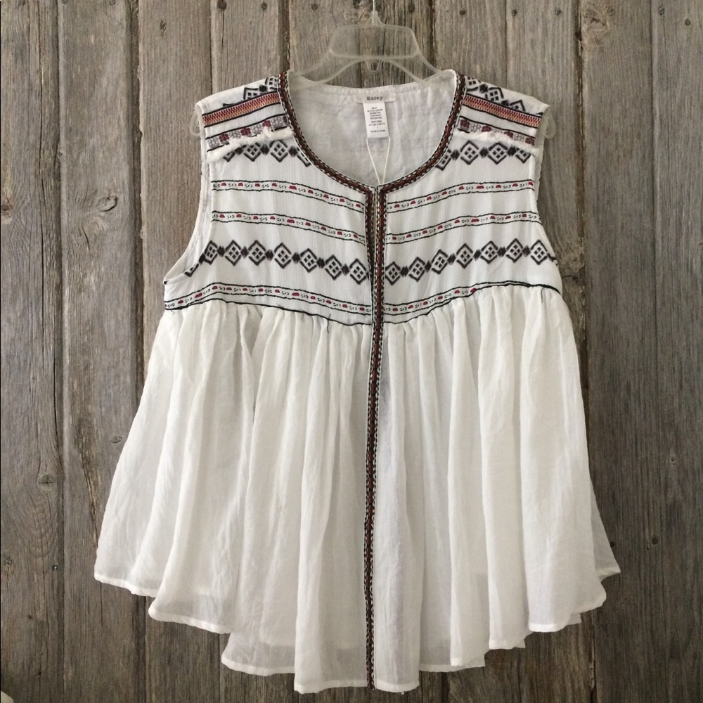BOHO flowy tank vest LARGE