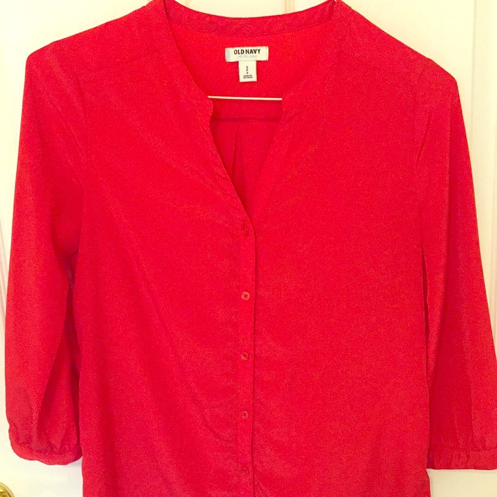 Red blouse