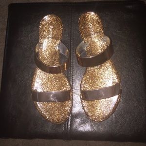 Gold sandals