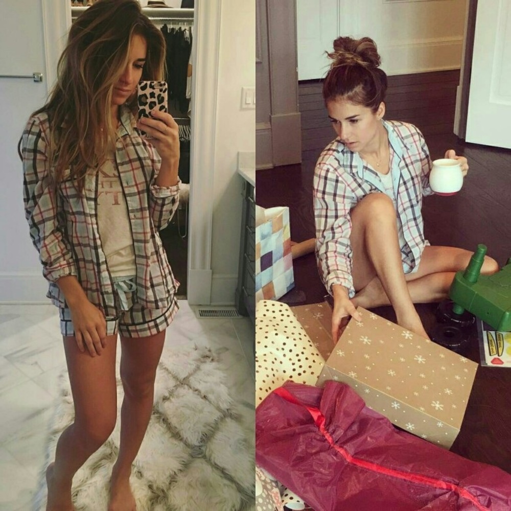 KITTENISH Plaid PJ set
