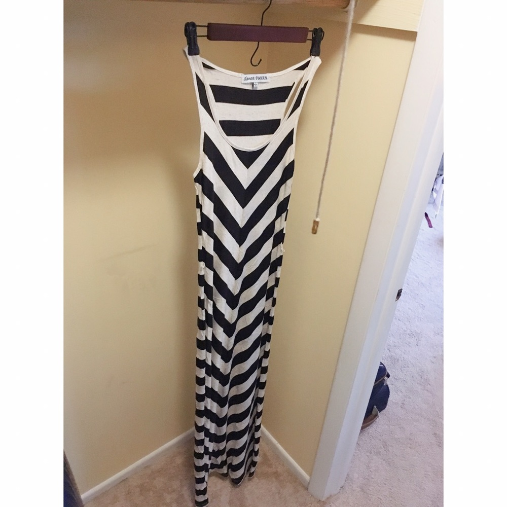 Almost Famous Striped Maxi Dress