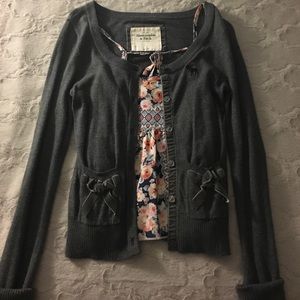 abercrombie and fitch cardigan size small