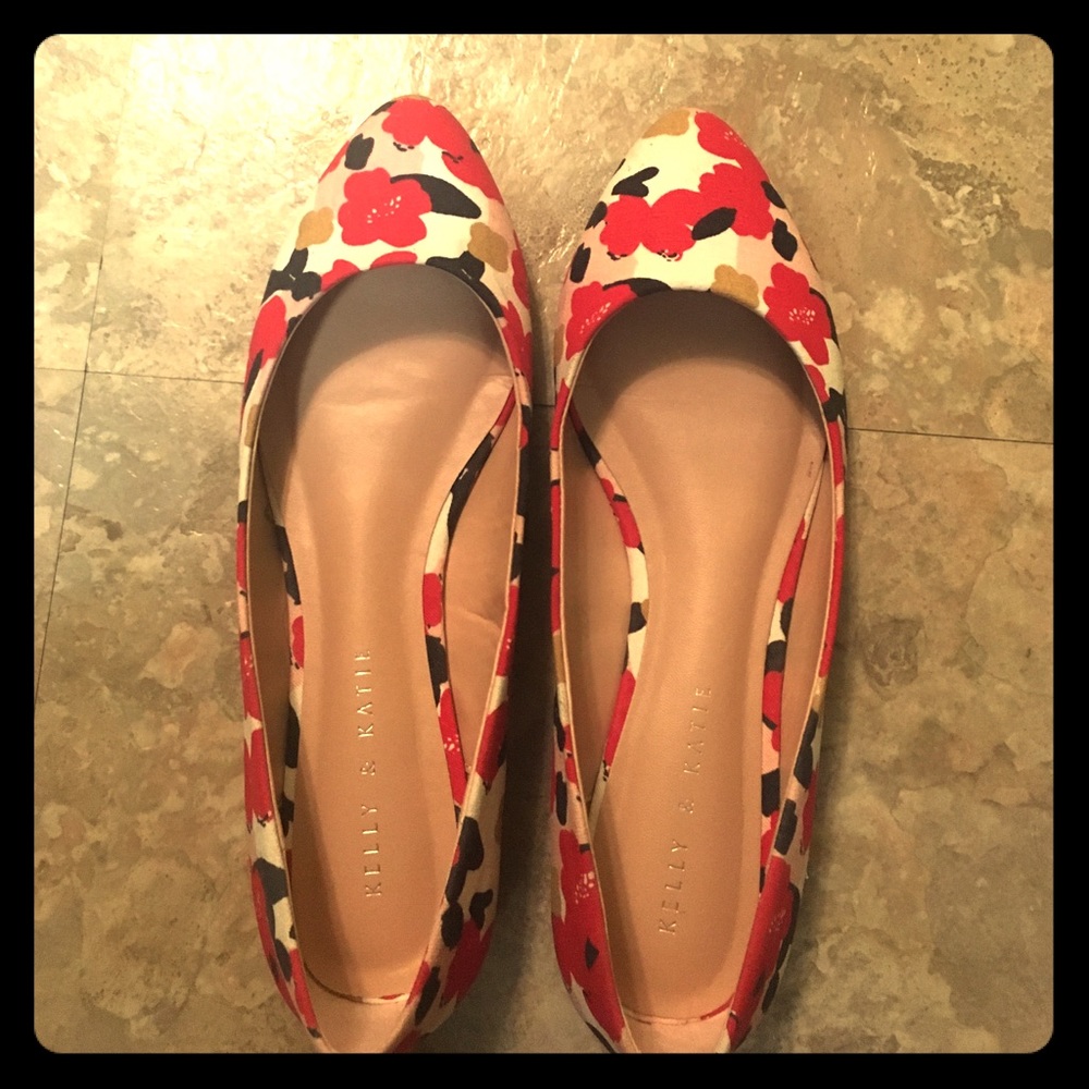 Floral flats.