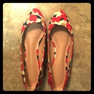 Floral flats.