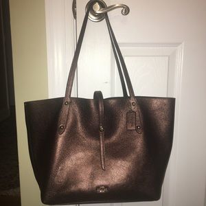 🔴Coach Market Tote in Bronze 37756