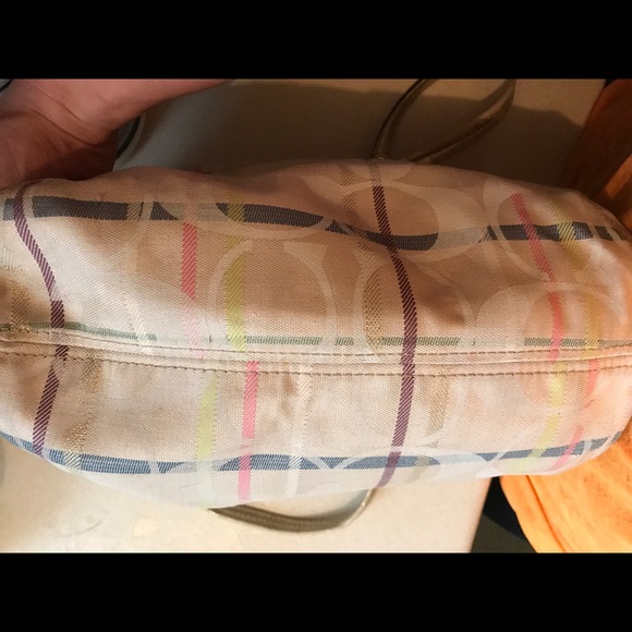 Coach Poppy White sequin purse - Picture 3 of 4