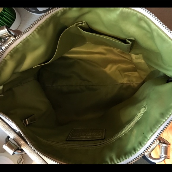 Coach Poppy White sequin purse - Picture 4 of 4