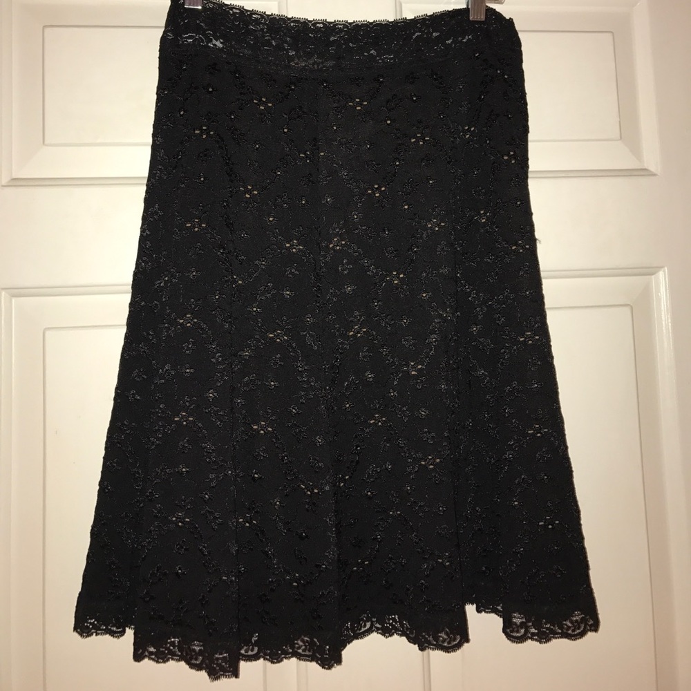 Beautiful black lace skirt by CAbi!