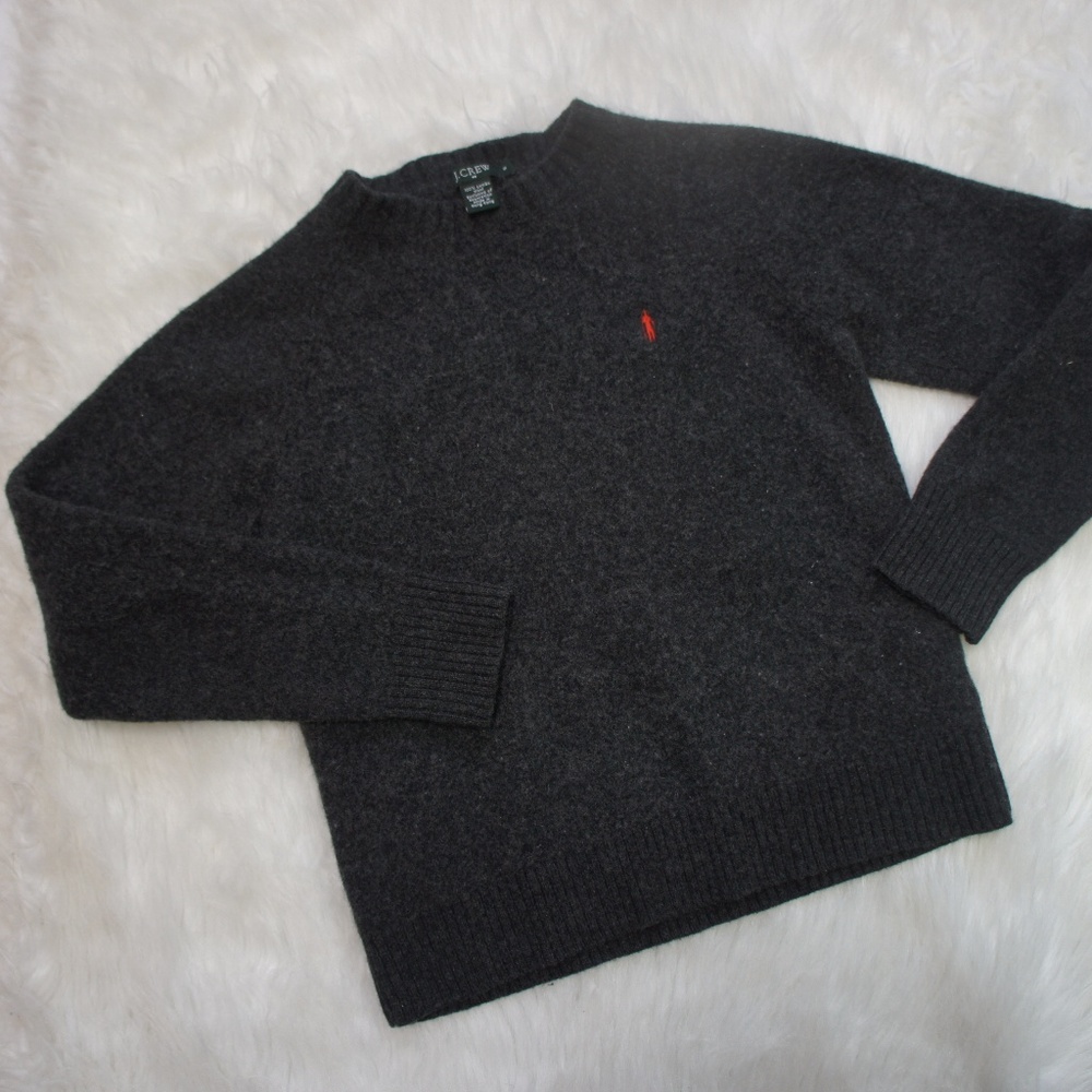 J. Crew lambs wool sweater grey Small - Picture 1 of 6