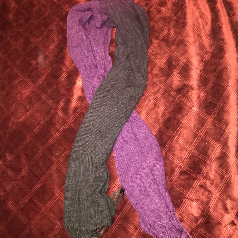 Purple and black scarf
