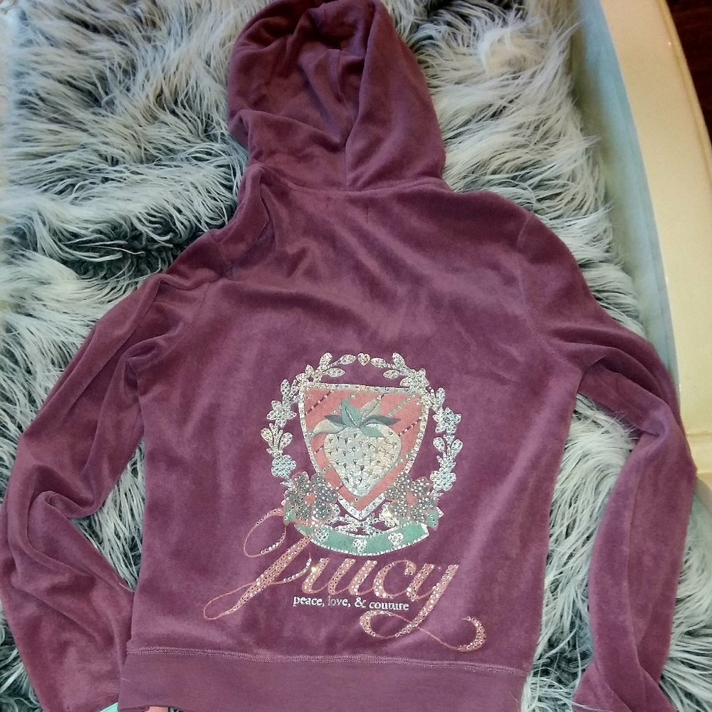 Juicy terry cloth tracksuit size xl, purple