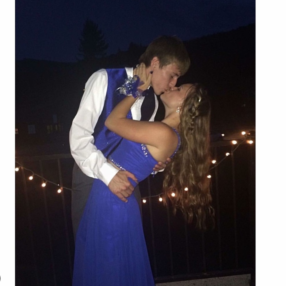 2-Piece Royal Blue Prom Dress!