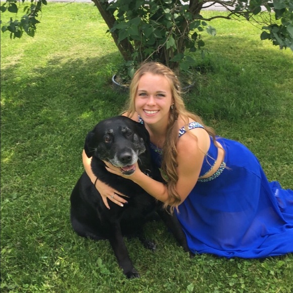 2-Piece Royal Blue Prom Dress! - Picture 4 of 5