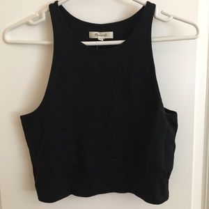 Black Madewell crop top