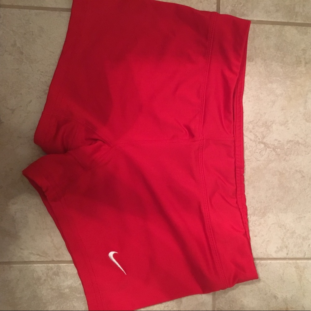 Red Nike Dri-Fit Volleyball/Dance Spandex Shorts