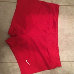 Red Nike Dri-Fit Volleyball/Dance Spandex Shorts