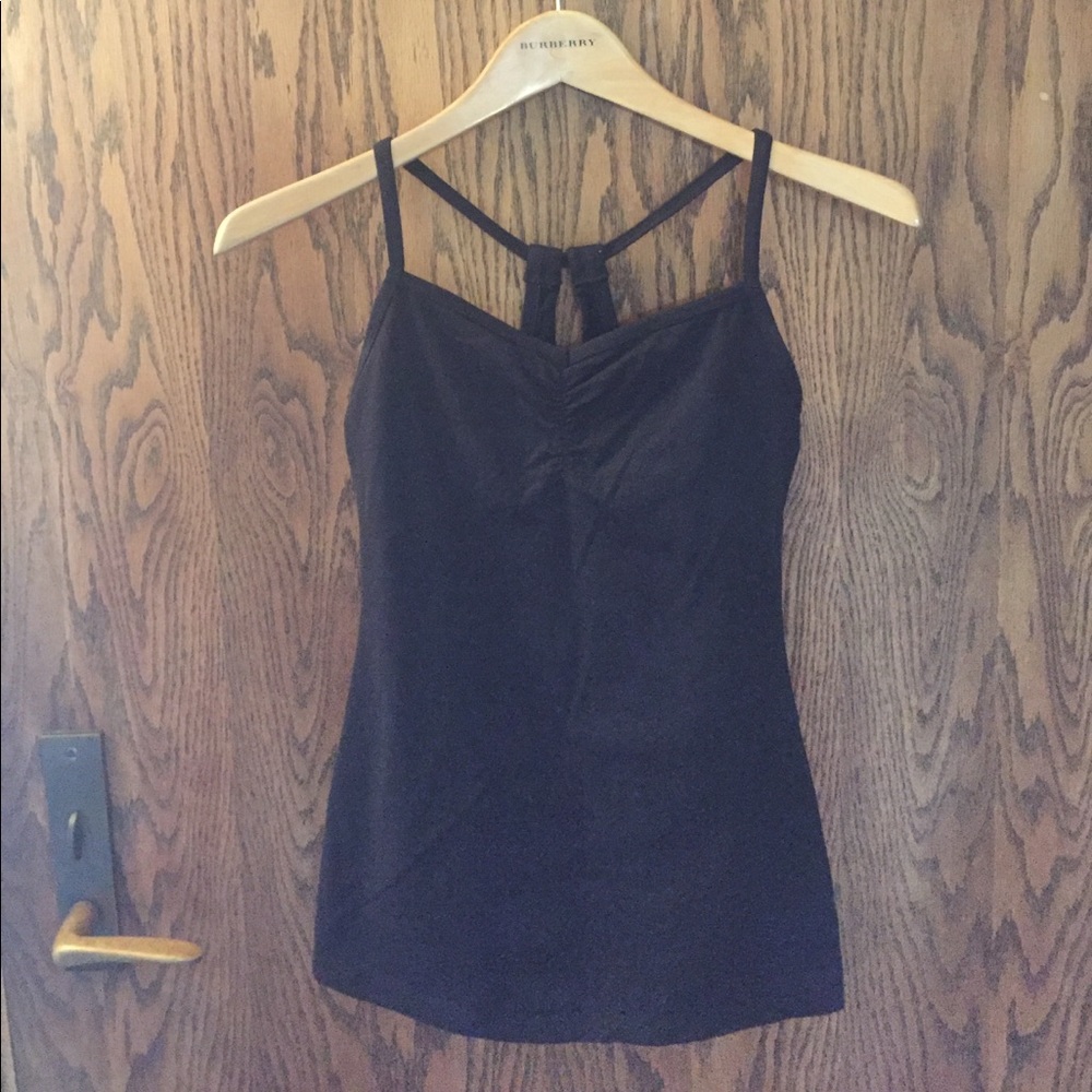 Lucy running or yoga tank-- cute back detail