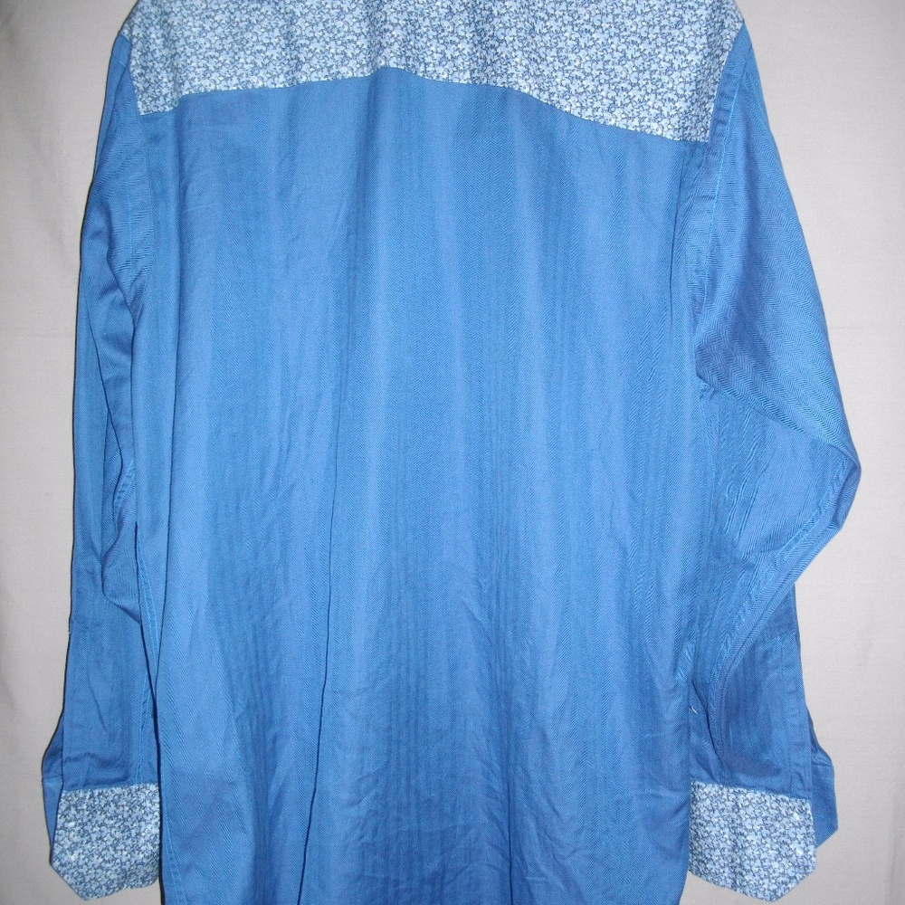 Blue Ted Baker London 15-32/33 Long Sleeve Shirt - Picture 3 of 8