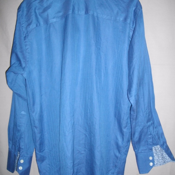 Blue Ted Baker London 15-32/33 Long Sleeve Shirt - Picture 4 of 8