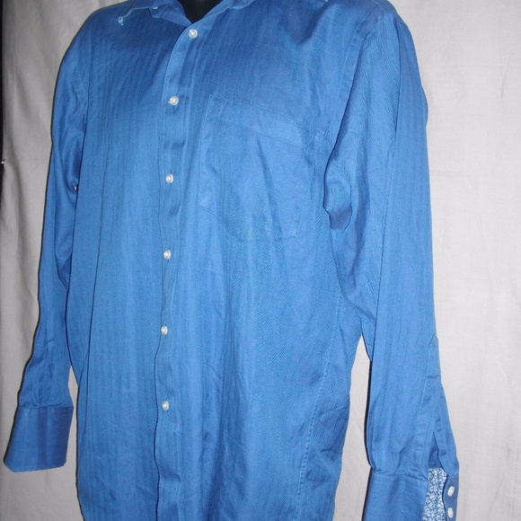 Blue Ted Baker London 15-32/33 Long Sleeve Shirt - Picture 6 of 8