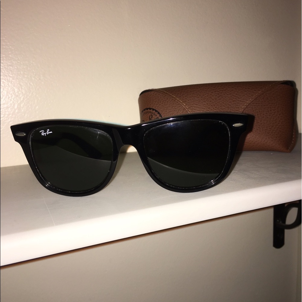 Ray Ban Wayfarers (oversized) gently worn