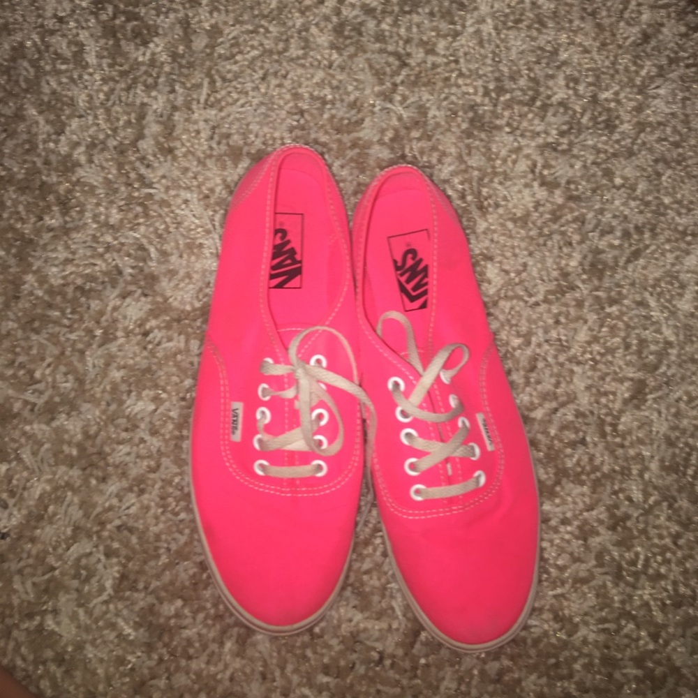 Neon pink vans