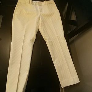 White hampton fit pants