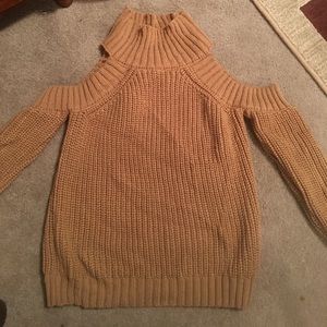 Cold shoulder sweater