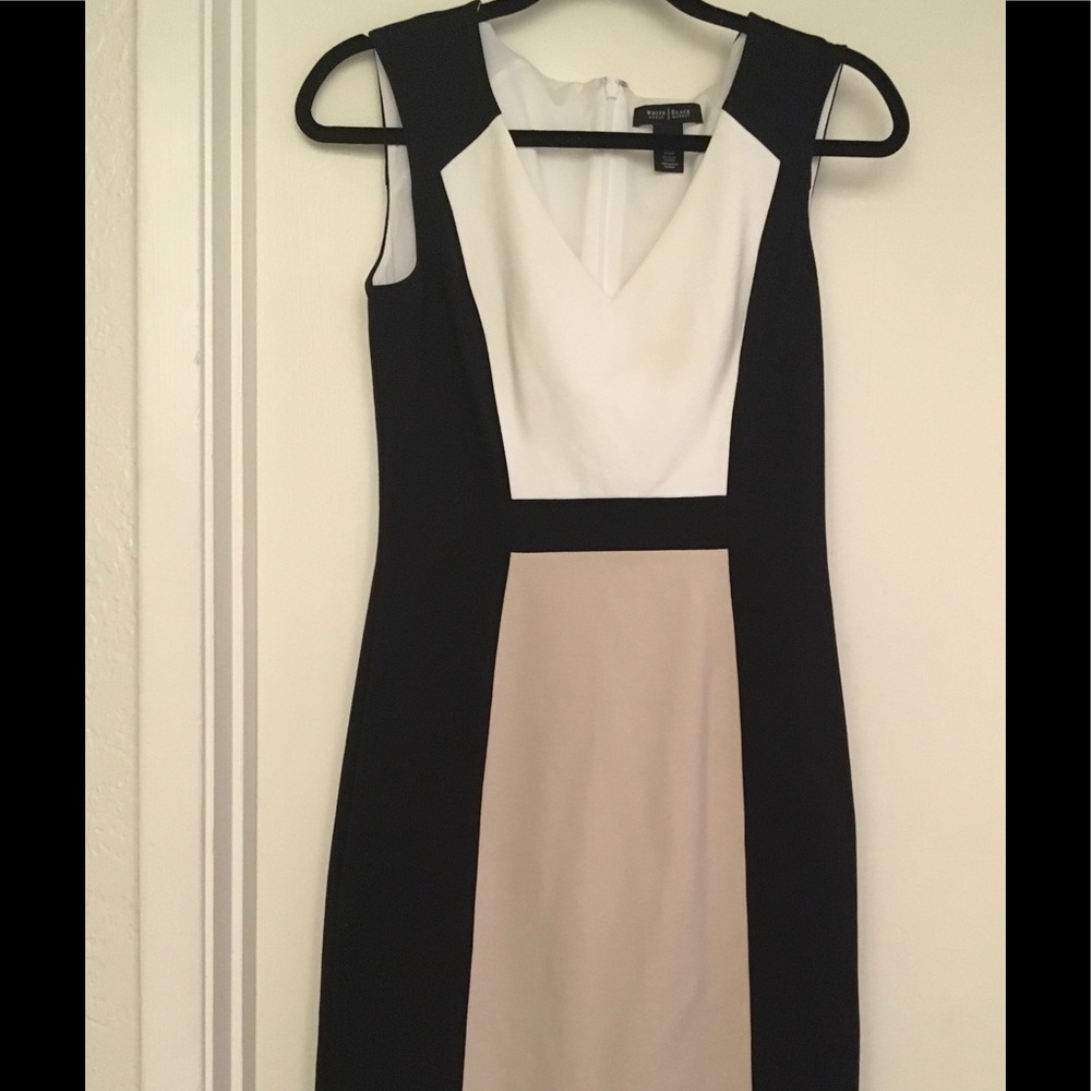 White House Color Block Dress