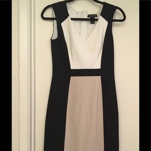 White House Color Block Dress