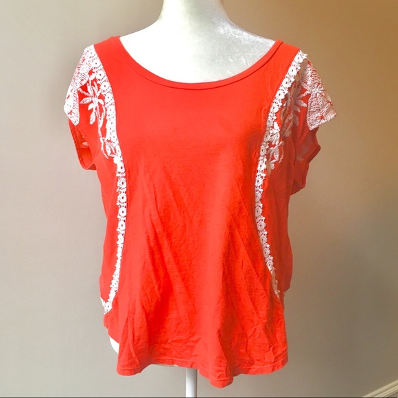 Anthropologie Tops - Anthropologie Crochet Boxy Blouse Sz Medium